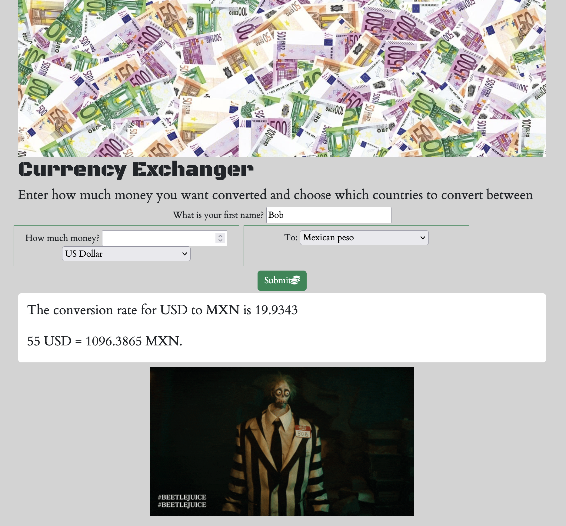 Currency Exchanger project image